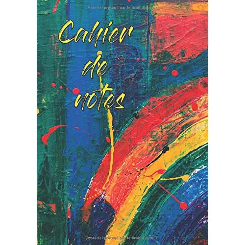 Carnet De Note Artistique "Esprit Libre": (7*10 Pouces) 100 Pages
