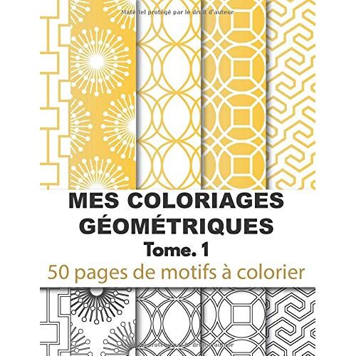 Mes Coloriages Géométriques Tome.1: 50 Pages De Motifs Géométriques À Coloriercoloriages Anti-Stress Pour Adultes