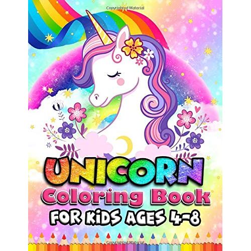 Unicorn Coloring Book: For Kids Ages 4-8 (Coloring Book Kids)