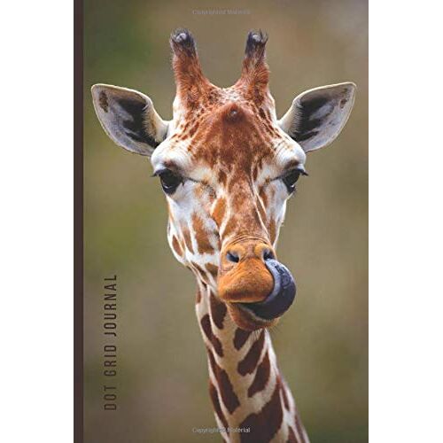 Dot Grid Journal: Funny Giraffe Face Photo Cover / Small 6x9 Size / Design Book / Planner / Dotted Notebook / Great Gift For Drawing, Journaling, Artsy Friend, Crafters, And Crafty People / Cute Card
