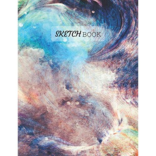 Sketchbook: 123 Blank Pages For Crayon Coloring, Drawing, Sketching And Doodling, And Four Pages For Testing Your Colors, A Large Ideal Size Of 8.5" × 11" With Inspiring Covers (Vol.7)