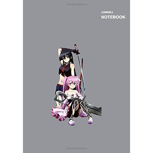 Cornel Sketchbooks: 110 Pages, Cornell Note Taking, (7 X 10 Inches) Large, Akame Ga Kill Manga Akame & Mine Notebook Cover.