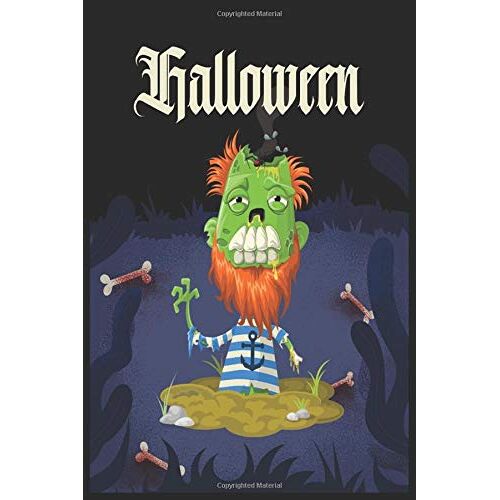 Halloween Bullet Journal: Dot Matrix Design For Scary Zombie And Bone Halloween Gift - Perfect For Creative Visual Planners And Designers