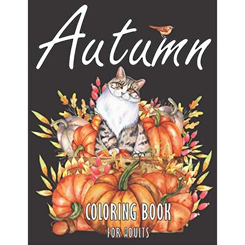 Autumn Coloring Book: Relaxation And Art Therapy Colouring Books For Adults - Beautiful Designs For Autumn Lovers - Perfect Gift For Women