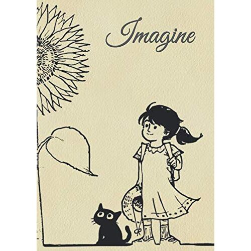 Imagine...: Carnet De Dessin Format A3 Couverture Fantaisie, Cahier Dessin Reliure Brochée; Cahier Pratique Pour Croquis Papier Matériel Dessin Avec Pages Blanches Convient À Crayon Stylo Aquarelle D'
