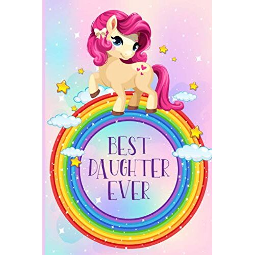 Best Daughter Ever: Journal, Sketch, Art Gifts For Kids, Girls, Children, For Daughter From Mom , 6 X 9 Blank Book 120 Pages, Sketchbook For Kids And Adults, Unicorn For Kids.