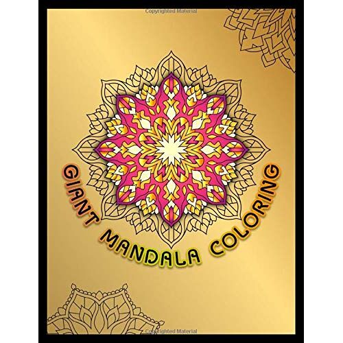 Giant Mandala Coloring: 20 Great Mandala Coloring Journal Book Adults 2020 Relaxation : Mandala Coloring Therapy : Zen Mandala Coloring Book : Mindful Mandala Coloring Book : 8 1/2" By 11"