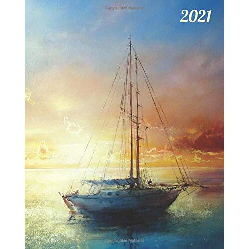2021: 12-Month Calendar And Planner, Daily Notes, Plans, And Agendas (Labyrinth Dreams Planner Calendars, Boat)