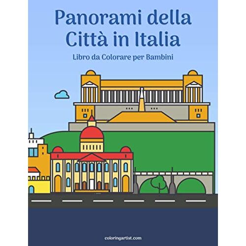 Panorami Della Città In Italia Libro Da Colorare Per Bambini