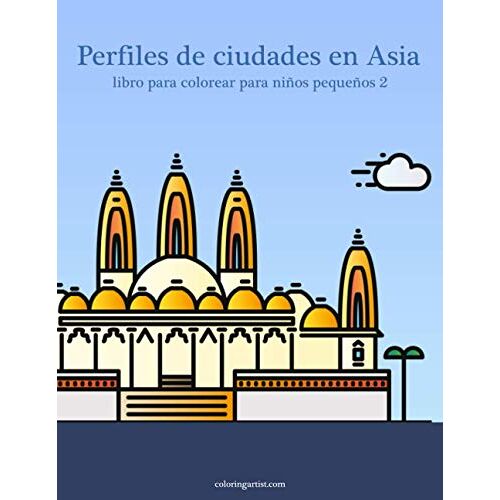 Perfiles De Ciudades En Asia Libro Para Colorear Para Niños Pequeños 2