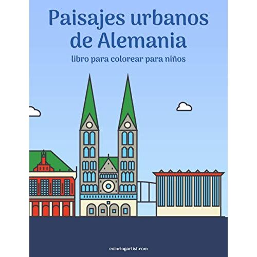 Paisajes Urbanos De Alemania Libro Para Colorear Para Niños