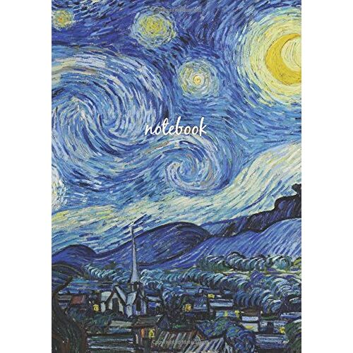 Dot Grid Journal - Quaderno Puntinato: A4 Dotted Notebook For Bullet Journaling, Lettering, Sketching Notes | Taccuino Con Pagine Puntinate | 100+ Pages | Soft Cover Van Gogh Notte Stellata | Con Gri