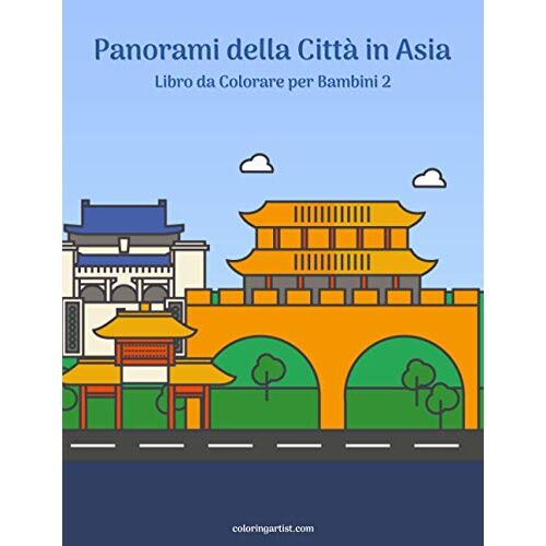 Panorami Della Città In Asia Libro Da Colorare Per Bambini 2