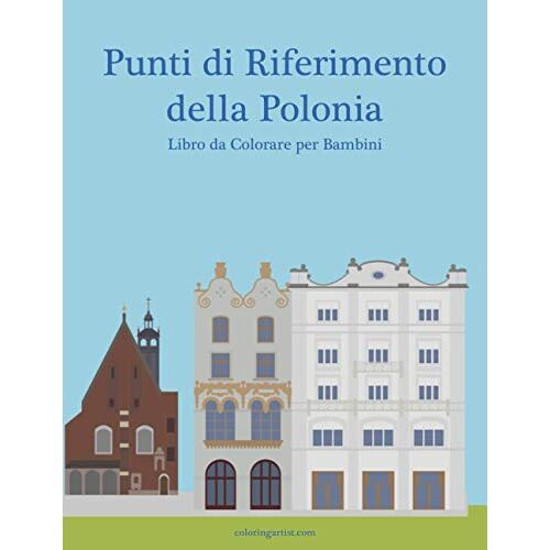 Punti Di Riferimento Della Polonia Libro Da Colorare Per Bambini