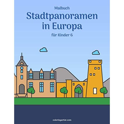 Malbuch Stadtpanoramen In Europa Fuer Kinder 6