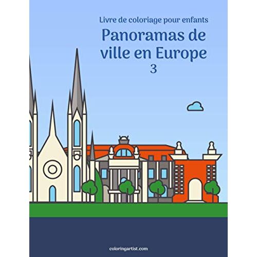 Livre De Coloriage Pour Enfants Panoramas De Ville En Europe 3