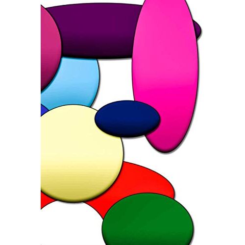 Random Circles: Shapes Journal For Lovers Of Minimal Designs, 120 Pages 6 X 9 Inches Circles Elliptical Lined Notebook
