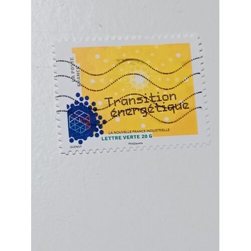 Timbre France Lettre Verte 20g Autoadhesif Oblitéré Yvert N° 1062 France Industrielle Transition Energetique De 2014