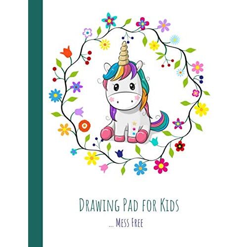 Drawing Pad For Kids - Mess Free: Drawing Pad For Kids Easel Or Desk With Blank Paper To Draw On (Cute Unicorn Coloring Book For Kids Ages 4-8, Us Edition)