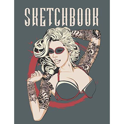 Sketchbook: Brilliant Gift Idea For Tattoo Master (Airbrushing Books For Drawing Sketches)