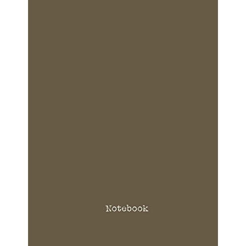 Notebook: Lined Journal Notebook - Large (8.5 X 11 Inches) - 100 Pages - Camilla Brown Cover - Minimal Style: Composition Book Perfect Bound, Soft Cover,Basic Design