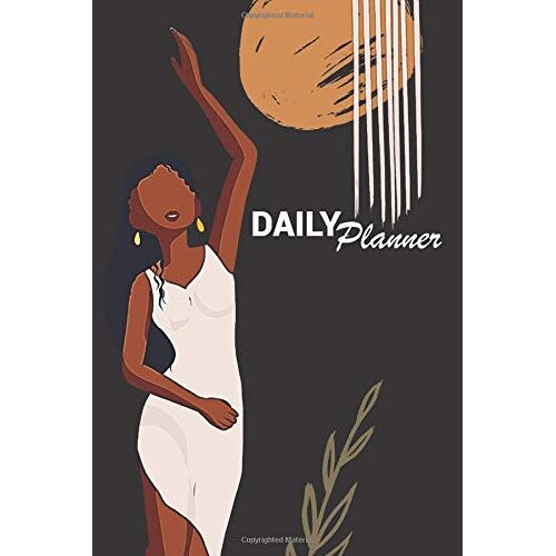 Daily Planner: Black Planner With Gratitude Journal | Meal Planner | Health & Fitness | Goal Planner | Undated Daily Planner | Scheduler & Organizer | Gift For Black Women