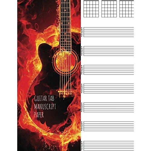 Guitar Tab Manuscript: Blank Guitar Tablature Book For Composing Your Music And Songs (Music Books)