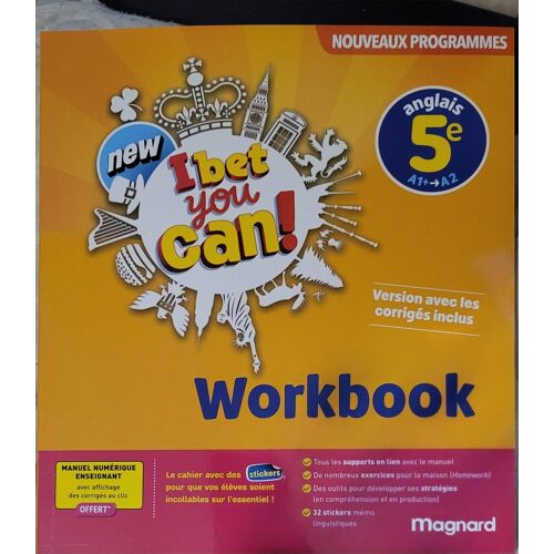I Bet You Can ! Worbook 5ème