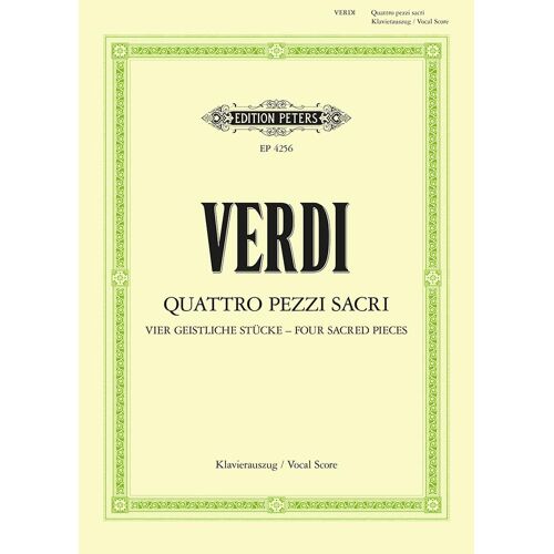 Quattro Pezzi Sacri (4 Sacred Pieces) (Vocal Score) (Edition Peters)
