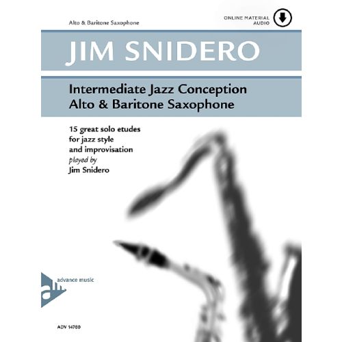 Intermediate Jazz Conception Alto & Baritone Saxophone 15 Great Solo Etudes For Jazz Style And Improvisation Partition + Audio Online (La Nouvelle Version Est Sans Le Cd) 9790206304354 9783892212102