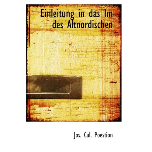 Einleitung In Das Im Des Altnordischen