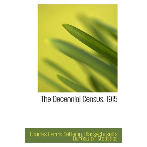 The Decennial Census, 1915