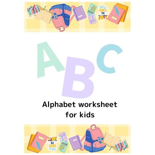 Alphabet Worksheet For Kids