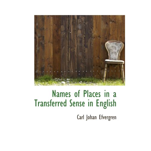 Names Of Places In A Transferred Sense In English