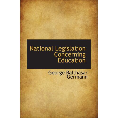 National Legislation Concerning Education