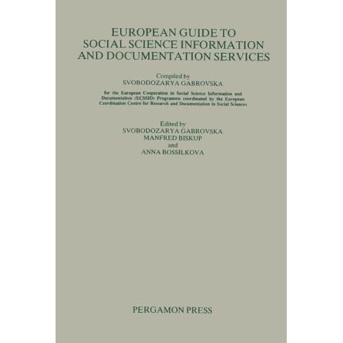 European Guide To Social Science Information And Documentation Services