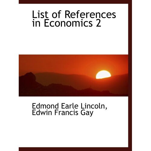 List Of References In Economics 2