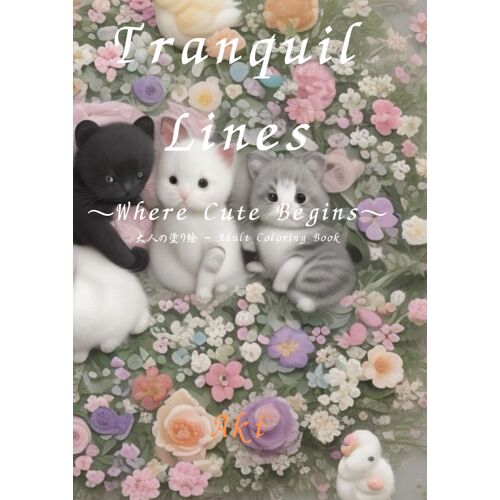 Tranquil Lines: Where Cute Begins: Adult Coloring Book