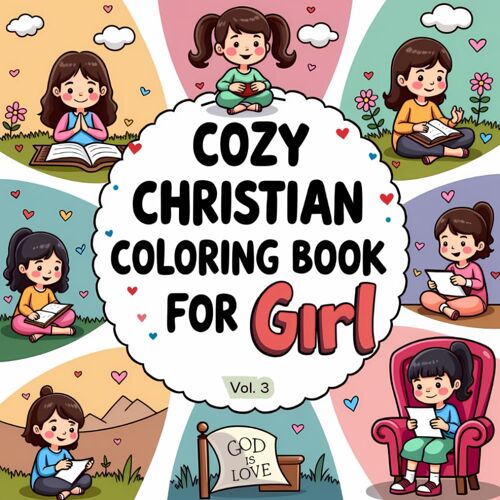 Cozy Christian Coloring Book For Girls Vol. 3: A Devotional Journey Of Joy, Kindness, And 50 Heartwarming Faith Moments To Color