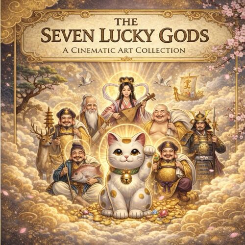 The Seven Lucky Gods A Cinematic Art Collection: Blessings, Fortune, And Myth In Japanese Art (Mori No Akari Series)