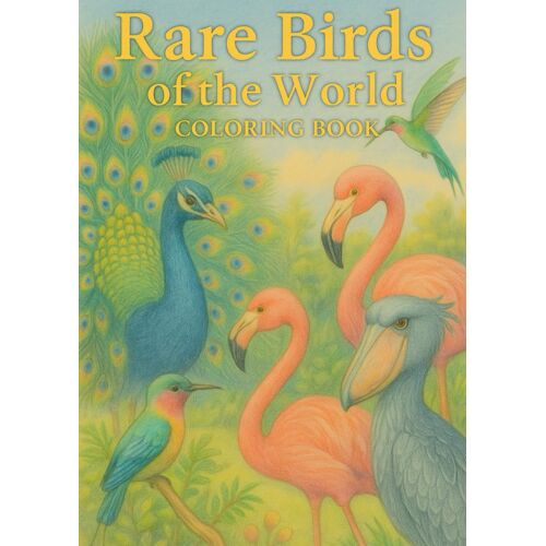 Rare Birds Of The World Coloring Book: Discover And Color 30 Extraordinary Birds From Around The Globe (Exotic & Rare Birds Coloring Series)