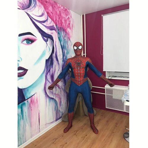 Halloween Spiderman Kostüm Kinder Superhéros Spider-Man Overall Jumpsuit Cosplay Taille 170 Adapté Pour La Hauteur 165 Cm   175 Cm