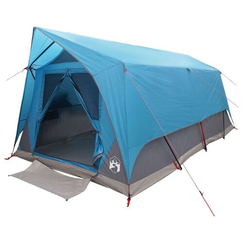 Vidaxl Tente Tunnel Avec Toit Bleu 10 Personnes Polyester Et Acier