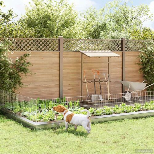 Vidaxl Clôture De Jardin Avec Piquets 12 Pcs 35 X 50 Cm Mesh Argenté