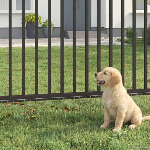 Vidaxl Panneau De Clôture De Jardin 12 Pcs Acier Galvanisé Argenté
