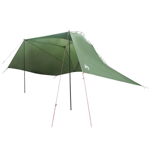 Vidaxl Tente De Voiture Avec Toit Vert 350 X 250 Cm Polyester Et Acier