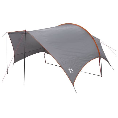 Vidaxl Tarp De Camping Résistant À L'eau Gris Et Orange