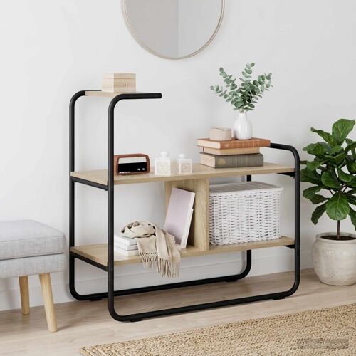 vidaXL Table console Chêne Sonoma 80 x 35 x 75 cm Bois d'ingénierie