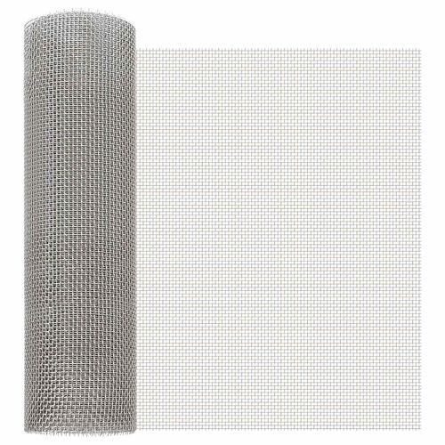 Vidaxl Écran En Maille 40 X 200 Cm 6 Mesh Acier Inoxydable 201 Argenté