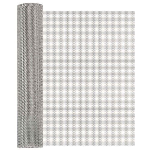 Vidaxl Écran En Maille 60 X 200 Cm 8 Mesh Acier Inoxydable 201 Argenté